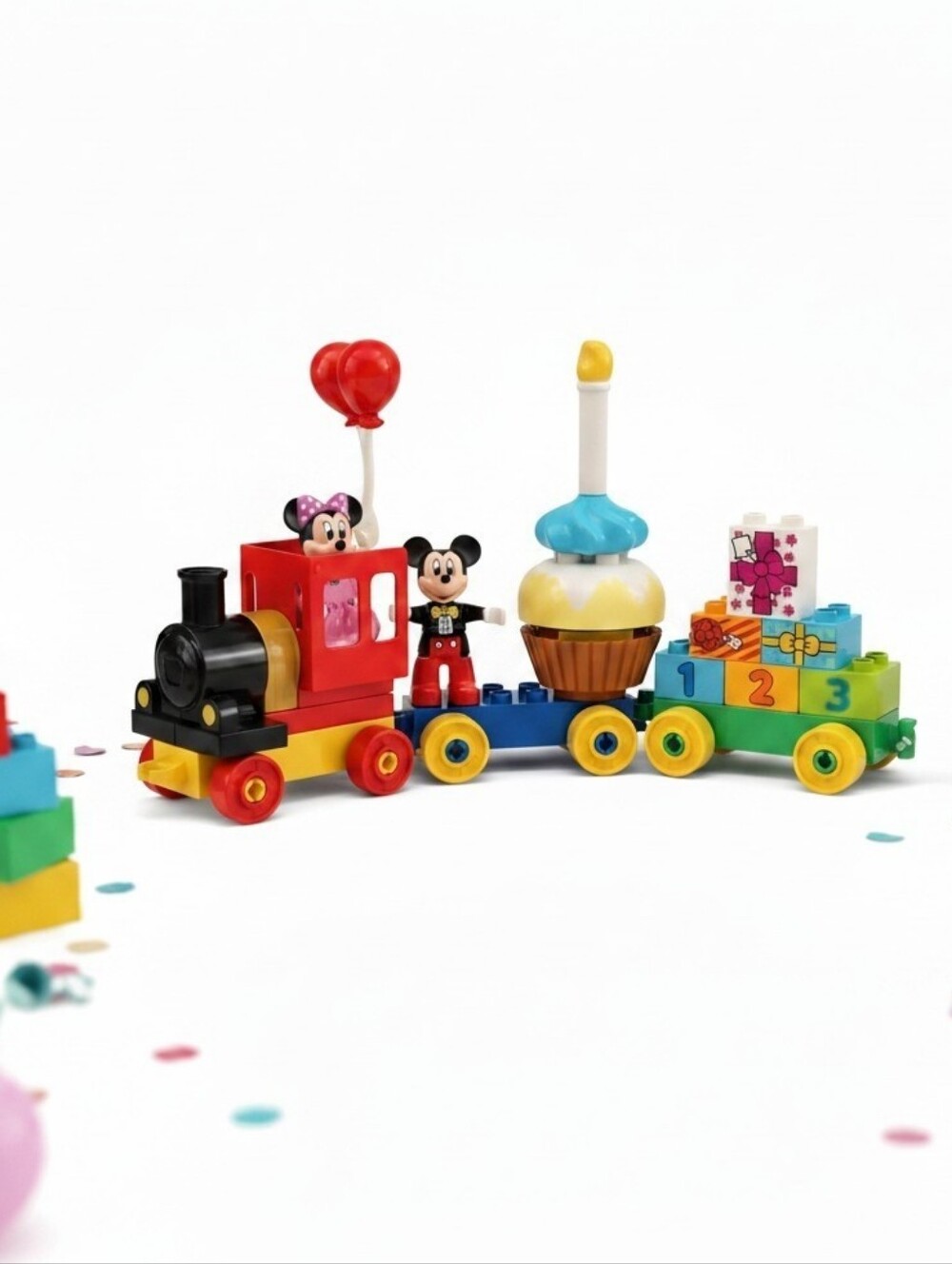 LEGO DUPLO Disney Mickey & Minnie Birthday Parade Train Set w/ Figures Cupcake